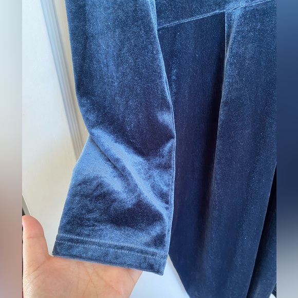 Velvet Bodycon Ruched Cockatil V Neck Dress. Worn once, XL. - Picture 7 of 10